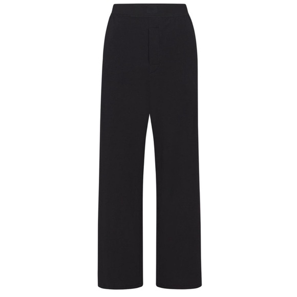 Skims Boyfriend Loose Pant Black Onyx Loungewear Medium​ - Picture 3 of 13